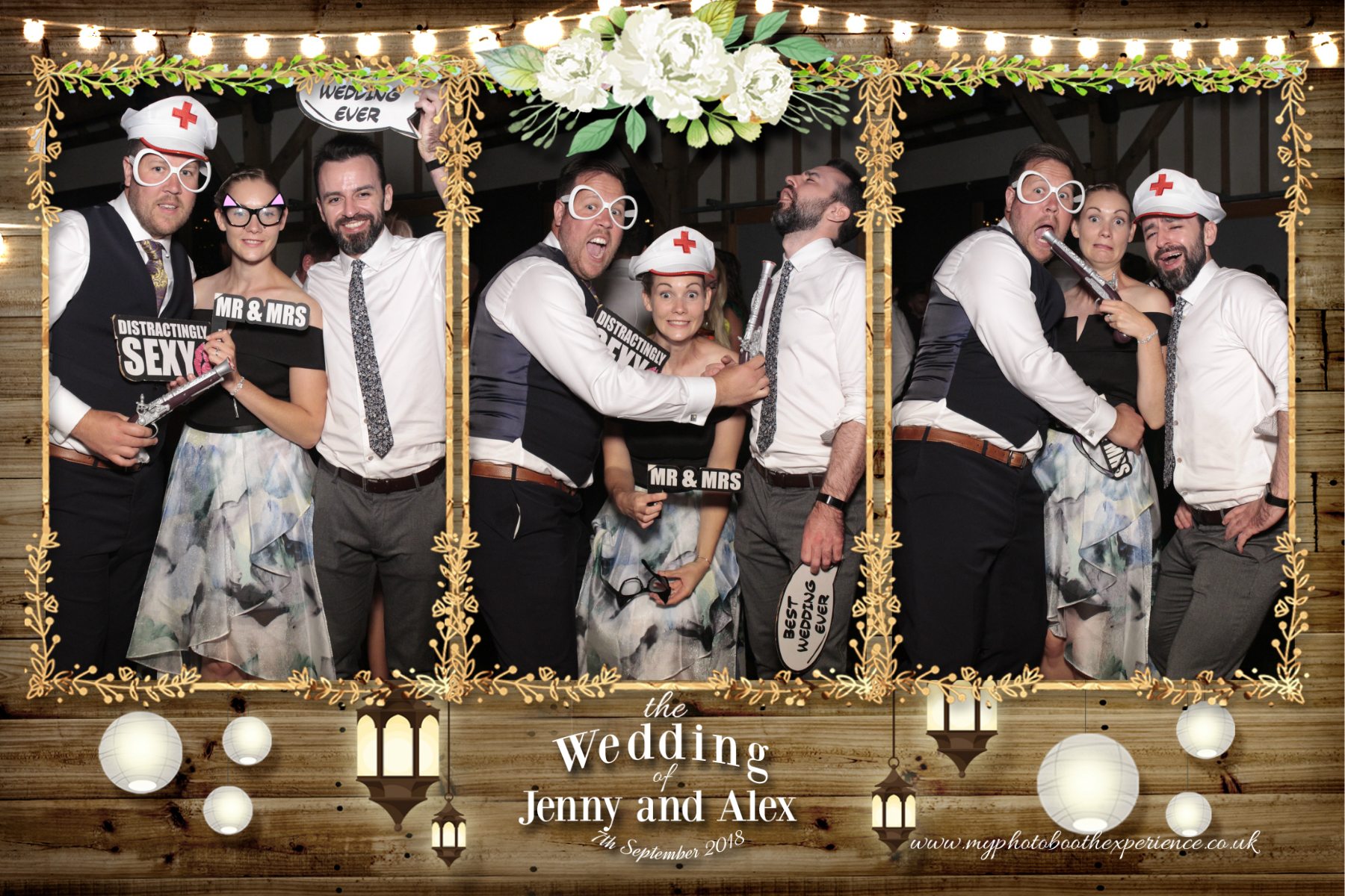 Jenny & Alex's Wedding | View more photos from the event at gallery.myphotoboothexperience.co.uk/u/MyPhotoBoothExperienceLtd/Jenny-Alexs-Wedding